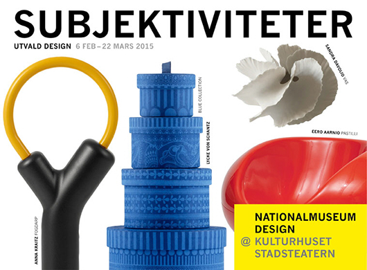 Poster Nationalmuseum Design@Kulturhuset Stadsteatern.
