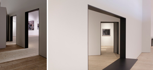 Ur utställningen Constructing Worlds, Photography and Architecture in The Modern Age. 
Foto vänster: Matti Östling. Foto höger: Anders Persson