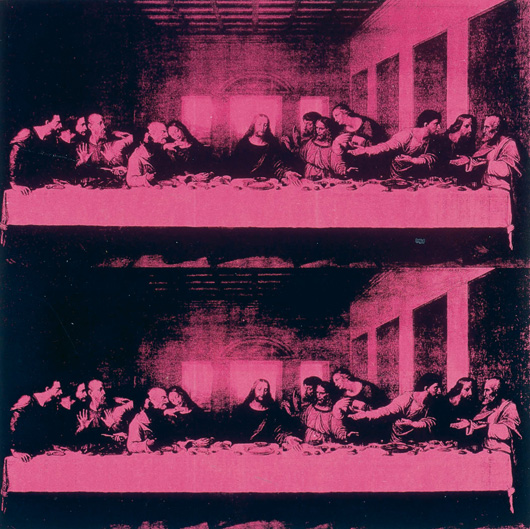 Nattvarden av Leonardo da Vinci pånyttföddes hos Andy Warhol.
