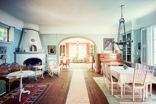 På Strand byggde och inredde Ellen Key sitt hem enligt den smakfulla estetik som blev ledstjärnan för svensk design. Foto: Erik Lernestål