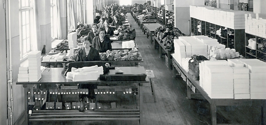 Sysal i en av Eisers fabriker i Borås.
