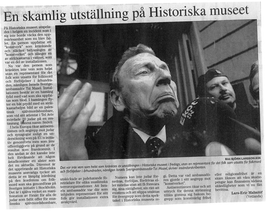 Insändare i Smålandstidningen 2004-01-24