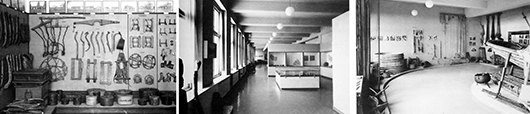 Västerbottens museum på 1930-talet (till vänster) och 1943.
