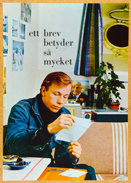 Många minns nog den här kampanjen från 1960 med bilder på brevläsande personer. Fotografen hette Sten Didrik Bellander.